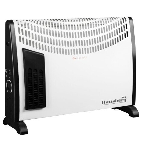 Convector electric Hausberg HB-8190, 2000 W, 3 nivele de putere, termostat reglabil, functie turbo